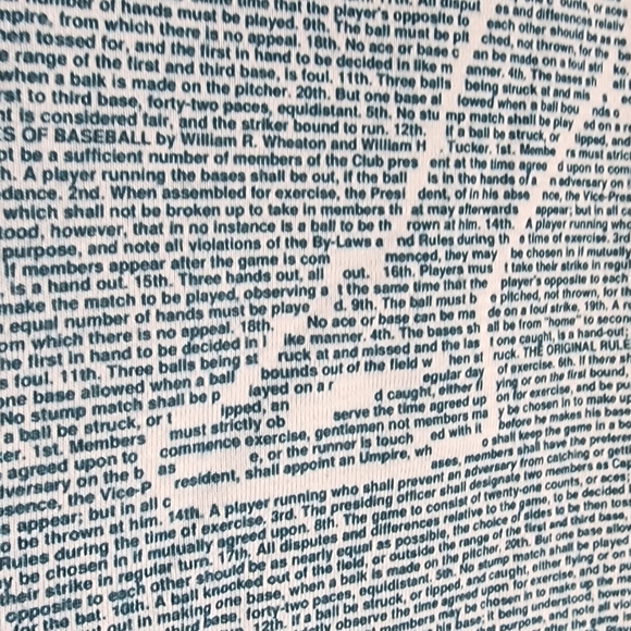 Litographs The Original Rules of Baseball Women's tshirt size M‎ - Picture 3 of 5